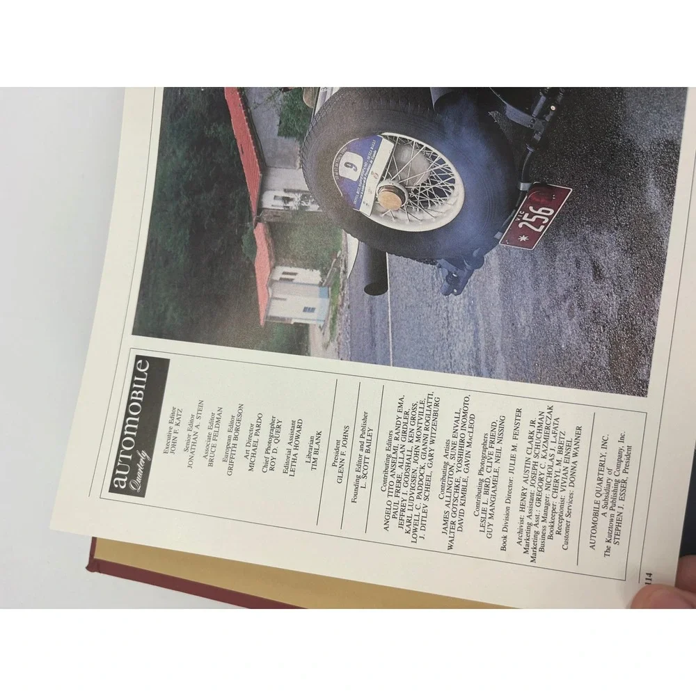 Automobile Quarterly Vol 28 No 2 1990 Hardcover Magazine Red Car History Book
